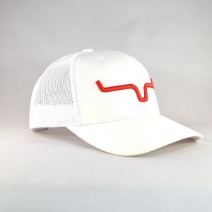 Kimes Ranch Weekly Trucker Hat - White/Red